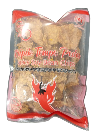 Keripik Tempe KF Rasa Pedas 200gr