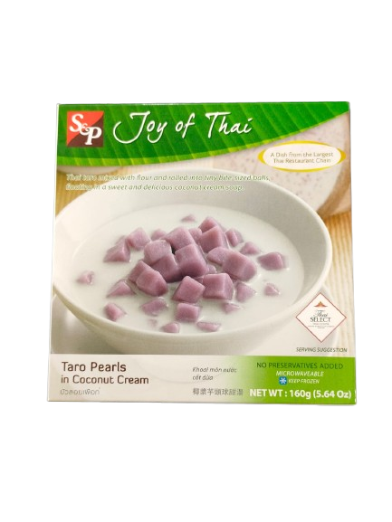 Taro Pearls in coconut cream