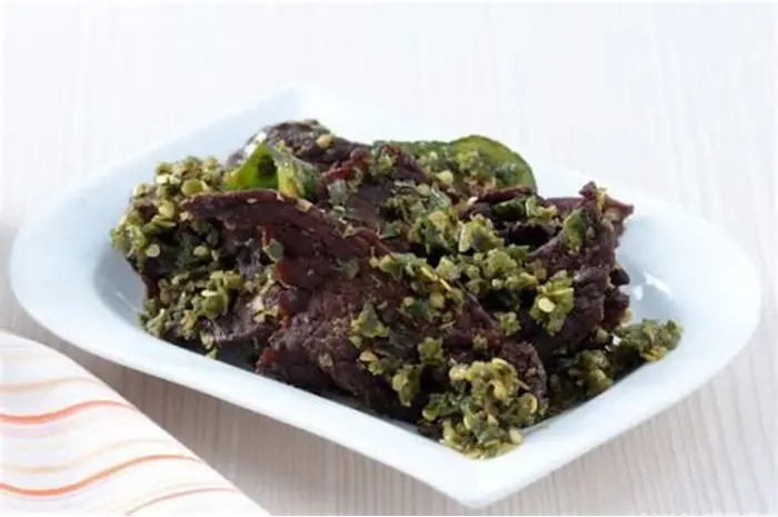 Tampin dendeng lado ijo